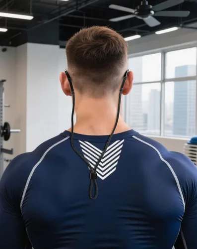 Miniatura 2 de BILIONE Correa trenzada para lentes, lentes y lentes de sol para hombres y mujeres, soportes negros para lentes alrededor del cuello para deportes
