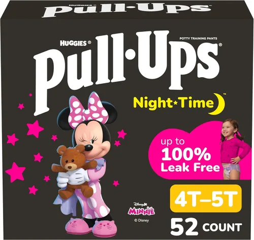 Miniatura 11 de Pull-Ups pañales de entrenamiento para la noche para niñas, 2T-3T, 68 unidades (el empaque pueden variar)