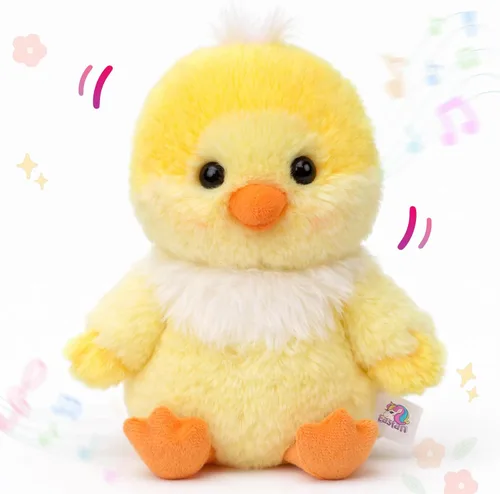 Easfan Pollo parlante repite lo que dices, animal de peluche cantante con alas batientes, juguete de peluche interactivo, divertido juguete animado