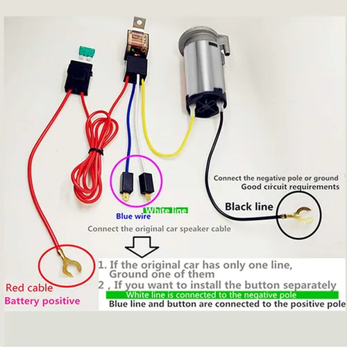 Miniatura 6 de Bocina de aire para coche, 12 V, 150 DB, trompeta, camión, bocina de aire, doble tubo, cromado, plateado, zinc, bocina de aire con compresor