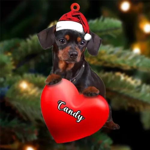 Miniatura 24 de Adornos de Navidad personalizados para perros, nombre personalizado, adorno de Malamute de Alaska, adornos acrílicos, regalos de Navidad, amantes