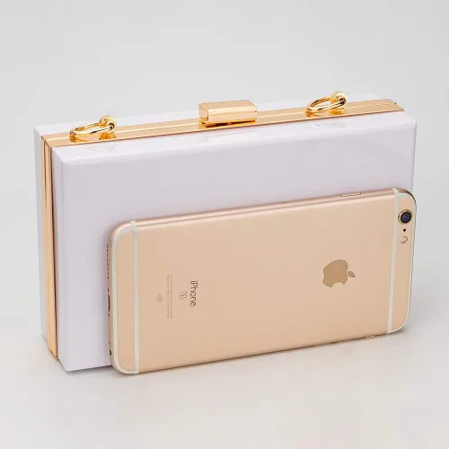 Miniatura 2 de Acrylic Clear Purse For Women, Crossbody Shoulder Handbag Evening Clutch Bag Chain Strap