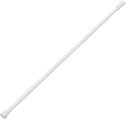 Miniatura 5 de Barra de cortina Varillas Extensibles Ajustables Para Cortina De Ducha, Colgador Telescópico Para Armario, 1,3 Cm De Diámetro, 1 Unidad Barra de 18