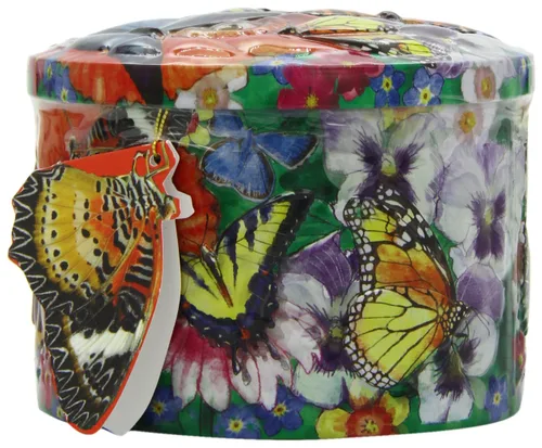 Miniatura 5 de Gardiners of Scotland Dulces de caramelo hechos a mano 200g en lata redonda, Caramelo de vainilla con mariposas