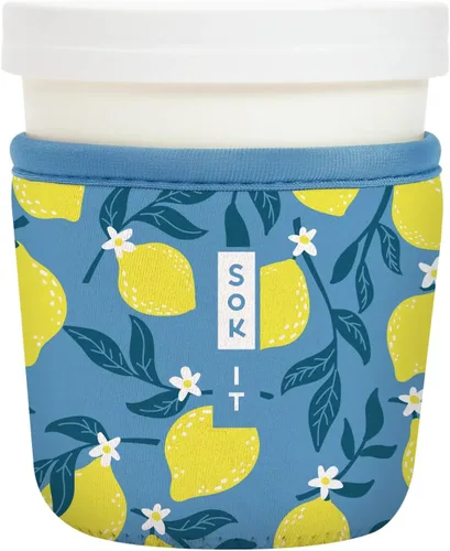 Miniatura 17 de Sok It IceCreamSok - Funda de neopreno aislada (flores abstractas, pintas de helado cónicas)