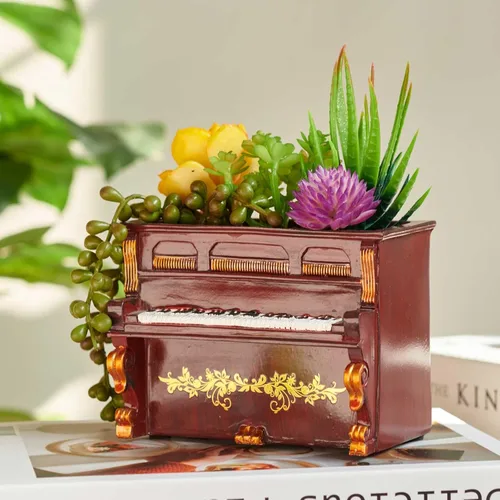 Miniatura 8 de Maceta Decorativa con Forma de Cámara Regalo de Planta - Decoración de Escritorio Maceta para Suculentas para Plantas de Interior Decoración