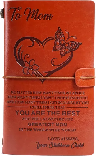 Miniatura 11 de Diario de cuero Live Laugh Love – Diario de tapa feliz, diario de viaje rellenable, encuadernado en cuero, cuaderno inspirador, cuaderno de bocetos
