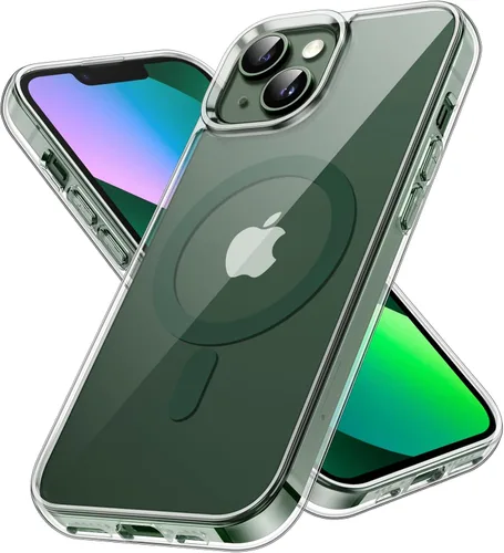 Miniatura 26 de JETech Funda magnética para iPhone 13 Pro Max de 6.7 pulgadas, compatible con carga inalámbrica MagSafe, a prueba de golpes, parte trasera Negro