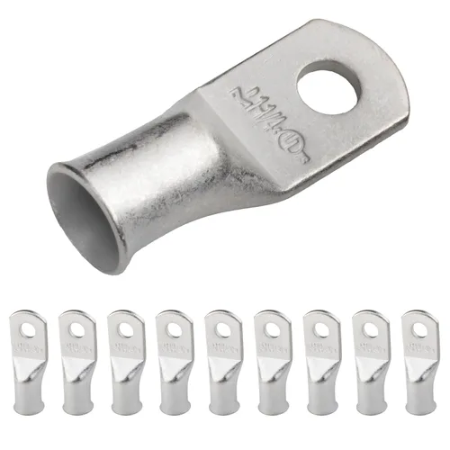 Miniatura 30 de SELTERM 5 piezas terminales de cable de cobre estañado 1/0 AWG perno de 1/2", extremos de cable de batería, terminales de anillo, conectores