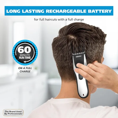Miniatura 7 de Wahl Clippers Home Pro - Cortapelos recargable sin cable para hombres con cuchillas de corte de pelo de precisión y protectores de fijación seguros