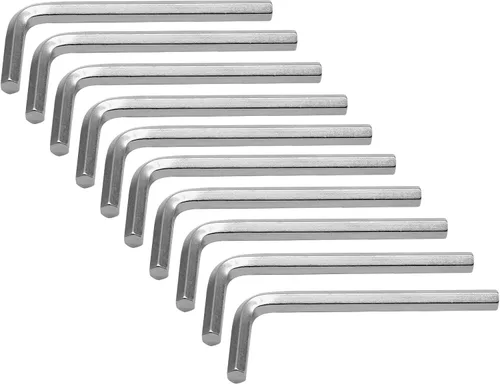 Piutouyar Llave hexagonal de 0.236 pulgadas, llave Allen en forma de L, llave hexagonal pequeña para reparación de bicicletas y muebles (10 piezas)