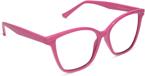 DIFF Leah - Gafas de lectura | Bloqueo de luz azul para lectores de gran tamaño | Montura rectangular ligera de diseñador