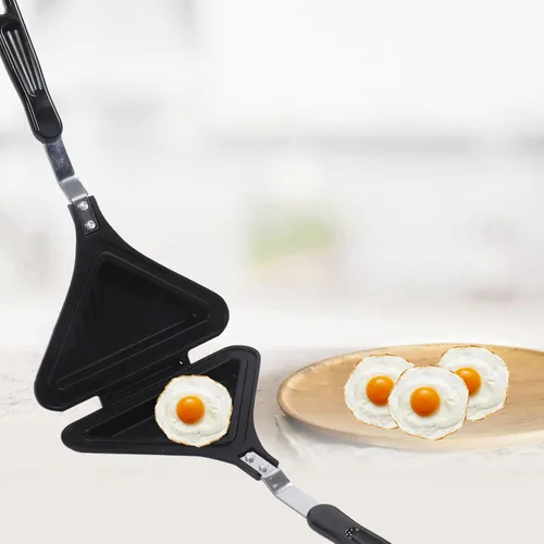 Miniatura 4 de Butty Maker, doble cara rectangular forma butty pan con asa, multifuncional antiadherente a la parrilla panini maker, para cocina y hogar, 13 4 x 7