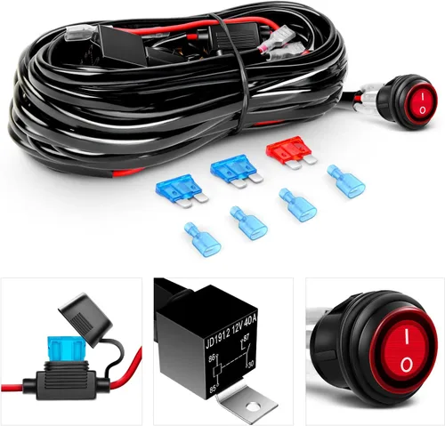Miniatura 4 de GOOACC 2 unidades de barra de luz LED de 18 W, haz de trabajo, vainas de haz de luz todoterreno para conducción antiniebla, lámpara inversa