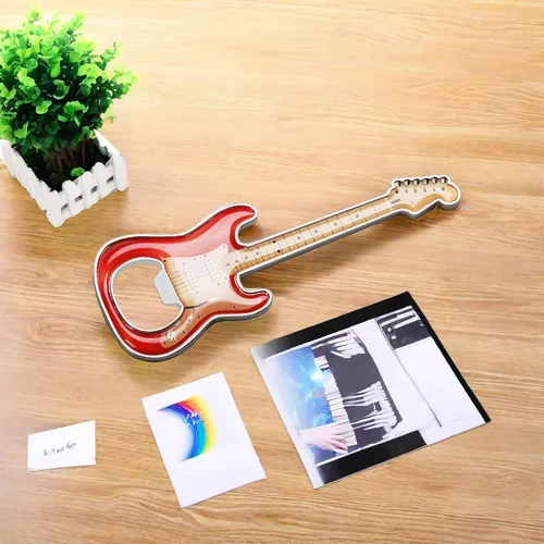 Miniatura 3 de 1 pieza/set abridor de botellas abridor de cerveza abridor de botella con forma de guitarra abridor de guitarra regalo accesorios de cocina