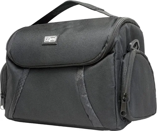 Miniatura 4 de VidPro CR-350 Bolsa mediana para videocámaras DSLR y cámaras de video con capacidad para 1-2 cuerpos de cámara y 2 lentes adicionales destellos u