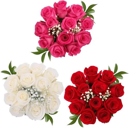Miniatura 10 de GlobalRose Ramo de 36 rosas rojas, rosas de origen responsable, flores frescas, ramo fresco de flores seleccionadas a mano para graduación, Rojo