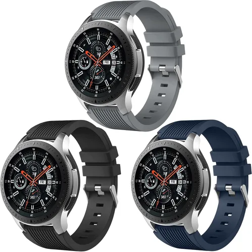 Easuny Compatible con Samsung Galaxy Watch 3 de 1.772 pulgadas/Galaxy Watch de 1.872 pulgadas/Gear S3 Frontier, correa de silicona de liberación
