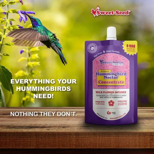 Miniatura 5 de sweet-seed Néctar de colibrí, concentrado (8.5 onzas), hace 3 veces el volumen, prolonga la vida útil del néctar para comederos de colibríes