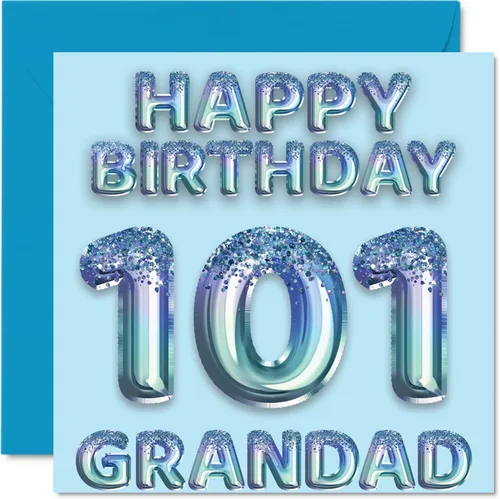 Miniatura 242 de Stuff4 Tarjeta de primer cumpleaños para niños, globo de fiesta con purpurina azul, tarjetas de feliz cumpleaños para niño de 1 año, nieto, hijo, 57