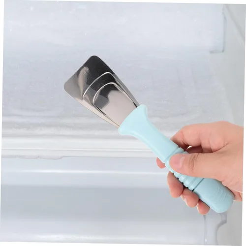 Miniatura 7 de Housoutil 2 unids frigorífico deshielo pala electrodomésticos rascador de metal acero inoxidable refrigerador removedor de hielo raspador