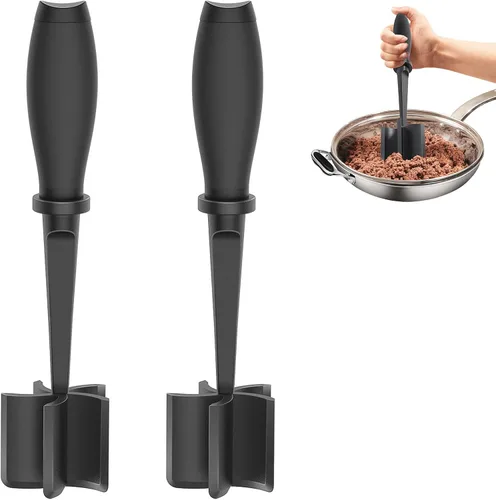 Miniatura 14 de Shadowgallery Paquete de 2 Picadores de Carne, Machacador de Carne Resistente al Calor para Carne de Hamburguesa, Triturador de Carne Molida