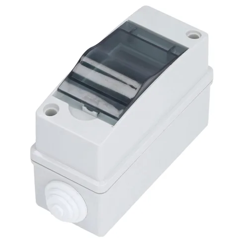 Miniatura 7 de Caja de disyuntor de 2 vías, caja de riel DIN Caja de protección de distribución MCB IP65 Disyuntor impermeable Caja de conexiones electrónica