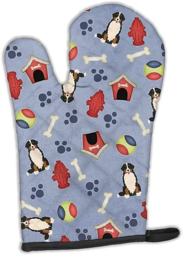Miniatura 287 de Caroline's Treasures BB2732OVMT Dog House Collection Border Collie - Guante de horno grueso resistente al calor para sartenes calientes y horno
