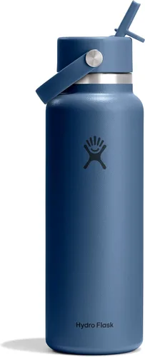 Miniatura 33 de Hydro Flask Botella de agua – Acero inoxidable aislado – Tapa flexible con popote de boca ancha, antiderrames, a prueba de fugas y recargable en 32