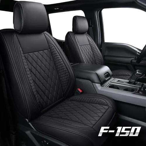 Miniatura 6 de Tomatoman F-150 Fundas de asiento delantero compatibles con Ford F150 2009-2024 2025 2026 2017-2026 F250 F350 F450 Supercrew Super Duty Limited