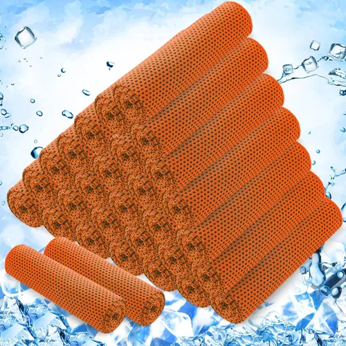 Miniatura 8 de Hosuly Paquete de 30 Toallas Refrescantes, 40"x12" Hielo Transpirables Suaves Frías Paño de Sudor Microfibra Paños de Entrenamiento para Gimnasio