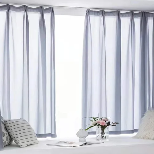 Miniatura 6 de Paquete de 2 cortinas de techo de 6 pies, nunca se oxidan y tienen suficientes rodillos y ganchos y se desliza silenciosamente para cortina