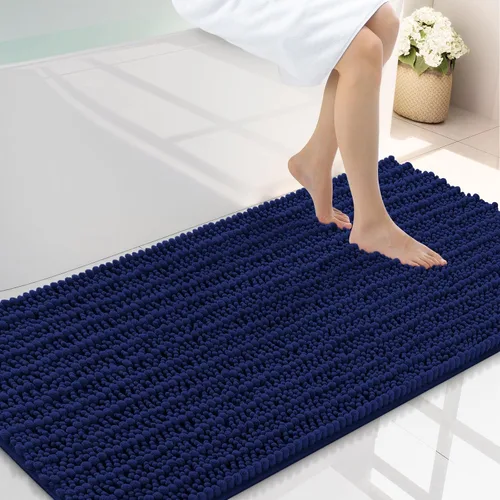 Miniatura 277 de Smiry Alfombras de Baño 24x16 pulgadas, Alfombras de Baño de Chenilla Extra Suaves y Absorbentes, Respaldo de Goma Antideslizante, Lavable a Máquina