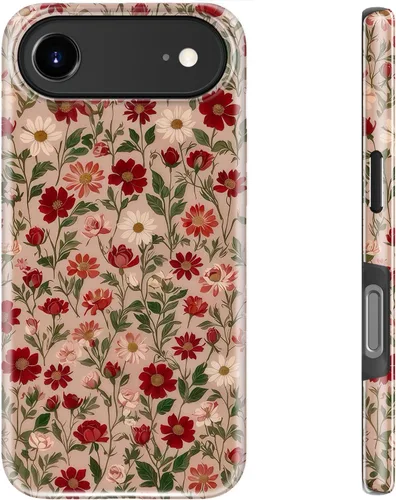 Miniatura 81 de bemal Funda para iPhone 12 Mini, estética, vintage, floreciente, peonía, concha, femenina, compatible con MagSafe, moderna, única, moderna, moderna