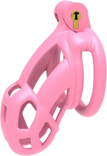 Miniatura 8 de Dispositivo de castidad masculina jaula para pene de resina 2.0, dispositivo de castidad masculina con 4 anillos para el pene, jaula de castidad
