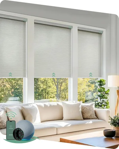 Miniatura 27 de Yoolax - cortinas enrollables motorizadas sin cenefa Vinilo opaco gris claro