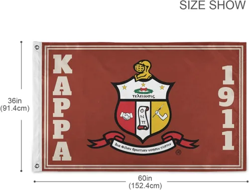 Miniatura 5 de BBGreek Kappa Alpha Psi 1911 - Bandera griega grande para colgar en la pared, 3 x 5 pies, escudo a todo color, Nupe, vendedor