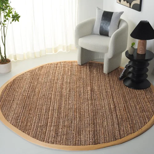 Miniatura 17 de Safavieh Natural Fiber Collection NF747A tapete de yute natural tejido a mano (5" x 8"), Yute, Natural