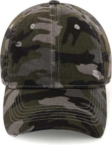 Miniatura 2 de VODIORE Vintage Washed Cap Distressed Baseball Caps Unisex Adjustable Dad Hats