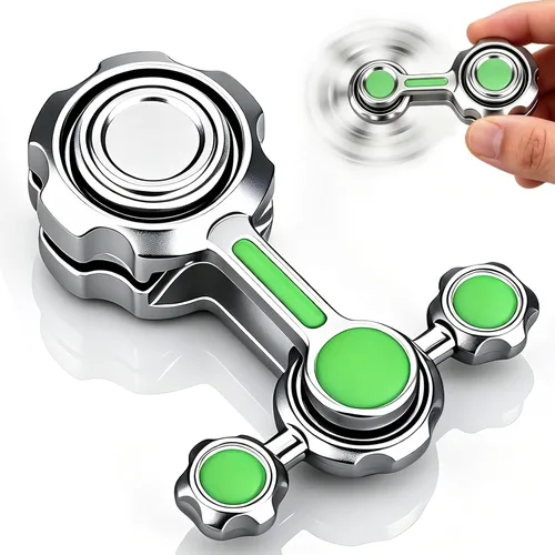 Juguete giratorio de metal para niños y adultos, juguete de escritorio giratorio de mano, juguete sensorial para aliviar la ansiedad y el estrés,