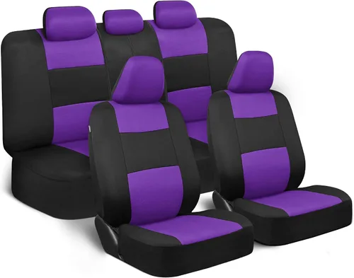 Miniatura 24 de BDK PolyPro Juego de 2 Fundas de Asientos Delanteros de Automóvil en Beige/Negro - Fundas de Asientos Delanteros para Automóviles, Camiones