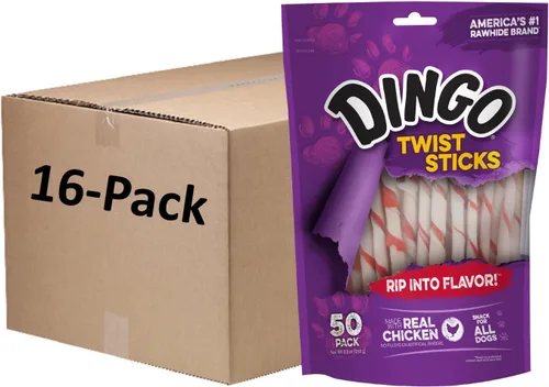 Miniatura 8 de Dingo giro premio, Rawhide Chews, Paquete de 10