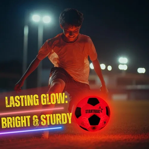 Miniatura 8 de Balón de fútbol iluminado, bola que brilla en la oscuridad NO 5, regalos de fútbol para niños de 8 a 12, 12 a 14 años, ideas de regalo para niños