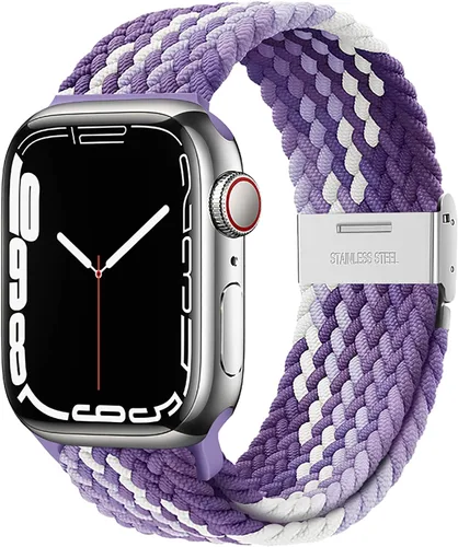 Miniatura 12 de Qimela Correa Compatible con Apple Watch de 1.49/1.57/1.61/1.65/1.73/1.77/1.77/1.93 pulgadas para Mujeres y Hombres, Correa Deportiva Solo Loop