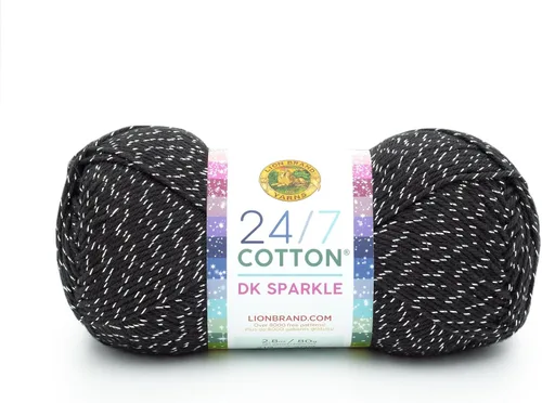 Miniatura 14 de Lion Brand Yarn Estampados DK de algodón 24/7, hilo para tejer, ganchillo y manualidades, azul, paquete de 1 Cotton Yarn for Knitting, Crochet