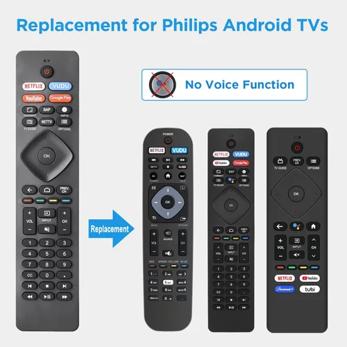 Miniatura 2 de NH800UP RF402A-V14 Reemplazo de control remoto para todos Philips Android LED LCD 4K Smart TV 43PFL5766/F7 50PFL5704/F7 55PFL5604/F7 55PFL5704/F7