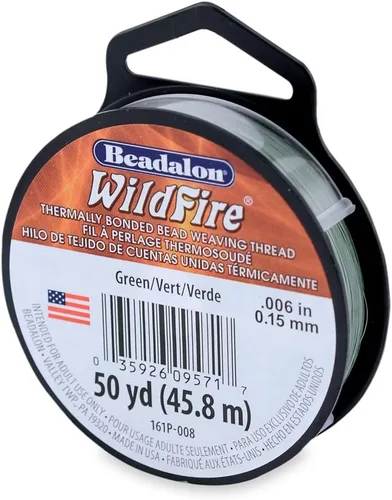 Miniatura 36 de Beadalon Wildfire Ultra - Beading Thread, Beading Supplies for Crafters, Jewelry Makers, Beaders. Braided Fishing Line