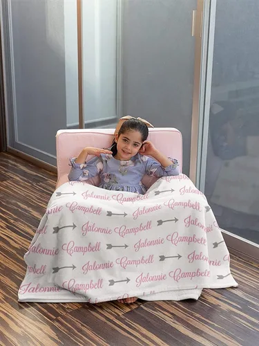 Miniatura 2 de NAZENTI Manta de regalo para bebé, manta de bebé personalizada con nombre, manta personalizada para niña, regalo para niñas, hija de cumpleaños