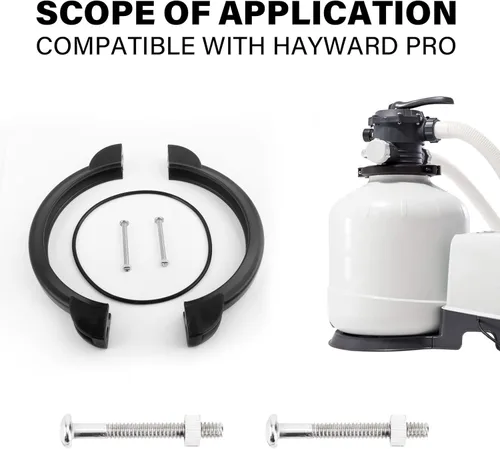 Miniatura 4 de Ameri Abrazadera de filtro de arena 11380 de repuesto para bomba de filtro de arena Intex compatible con bomba de filtro de arena transparente Intex