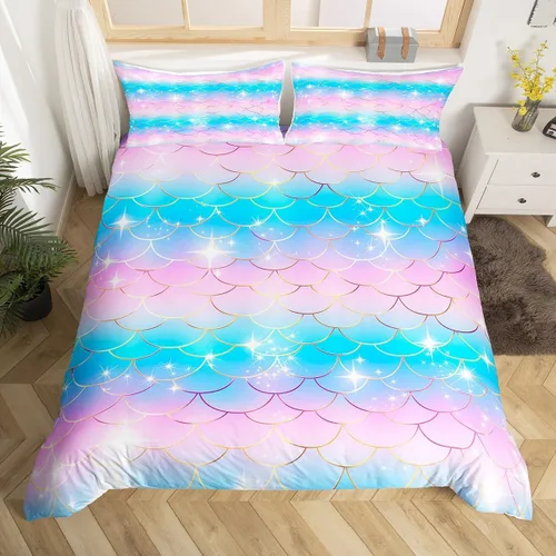 Miniatura 14 de Funda nórdica de mármol rosa tamaño individual para mujeres adultas y niñas con temática de arte abstracto Juego de ropa de cama